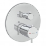 Vitra Round Thermostatic Concealed Shower Valve Single Outlet - Chrome