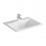 Vitra S20 Compact Countertop inset Basin Front Overflow 550mm Wide - 1 Tap Hole
