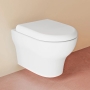 VitrA Zentrum Smoothflush Rimless Wall Hung Toilet with Hidden Fixings (inc Seat)