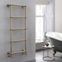 Vogue Ballerina Wall Mounted Focus Brushed Brass Traditional Towel Rail