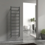 Vogue Rhomba Textured Grey Designer Aluminium Ladder Towel Rail