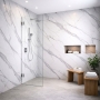 Wetroom Innovations Beta Hinged 1990mm Wet Room Glass Shower Screen