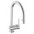Abode Czar Side Lever Pull Out Kitchen Sink Mixer Tap - Chrome