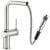 Abode Fraction Pull Out Kitchen Sink Mixer Tap - Brushed Nickel