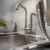 Abode Industria 3 IN 1 Monobloc Kitchen Sink Mixer Tap - Brushed Nickel