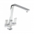 Abode Linear Flair Monobloc Dual Lever Kitchen Sink Mixer Tap - Chrome