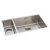 Abode Matrix R15 1.5 Right Handed Bowl Undermount Kitchen Sink 740mm L x 440mm W - Stainless Steel