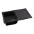 Abode Oriel 1.0 Bowl Granite Inset Kitchen Sink 780mm L x 480mm W - Black Metallic | Thumbnail Image