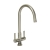 Abode Pico Monobloc Dual Lever Kitchen Sink Mixer Tap - Brushed Nickel