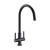 Abode Pico Monobloc Dual Lever Kitchen Sink Mixer Tap - Matt Black