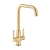 Abode Pico Quad Monobloc Kitchen Sink Mixer Tap - Brushed Brass