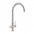 Abode Prothia 3 IN 1 Swan Spout Slimline Monobloc Kitchen Sink Mixer Tap - Brushed Nickel