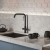 Abode Prothia 3 IN 1 Quad Spout Slimline Monobloc Kitchen Sink Mixer Tap - Matt Black