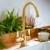 Abode ProTrad 4 IN 1 Monobloc Kitchen Sink Mixer Tap - Antique Brass