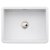 Abode Sandon 1.0 Bowl Ceramic Kitchen Sink 595mm L x 460mm W - White