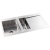 Abode Verve 1.5 Bowl Inset Kitchen Sink 1000mm L x 530mm W - Stainless Steel