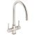 Abode Zest Monobloc Pull Out Kitchen Sink Mixer Tap - Brushed Nickel