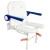 AKW 4000 Series Standard Fold Up Horseshoe Seat and Blue Padded Arms | Thumbnail Image