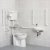 AKW Standard Doc M Pack with Low Level Disabled Toilet - White