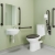 AKW Standard Close Coupled Doc M Pack Disabled Toilet - Stainless Mid Grey | Thumbnail Image