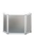 AKW Freeway 3 Panel Portable Shower Screen, 2x350mm x 700mm, 900mm High