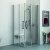 AKW Larenco Hinged Bi-Fold Corner Entry Shower Enclosure 900mm x 900mm - 6mm Glass