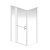 AKW Larenco Inline Hinged Bi-Fold Door Shower Enclosure 1500mm x 820mm - 6mm Glass