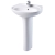 AKW Livenza 450mm Basin with Full Pedestal - 1 Tap Hole
