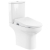 AKW Raised Height Close Coupled Toilet Pan with Bottom-Entry Bidet Consilio Seat and Lid
