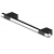 AKW Onyx Duo Straight Grab Rail 450mm Length - Black/Chrome | Thumbnail Image