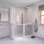 AKW Option A Bi-Fold + Hinged Door Corner Disabled Shower Screen Set | Thumbnail Image