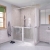 AKW Option A Bi-Fold + Hinged Door Corner Disabled Shower Screen Set | Thumbnail Image