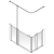 AKW Option B Bi-Fold + Hinged Door Corner Disabled Shower Screen Set | Thumbnail Image