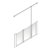 AKW Option U 900 Shower Screen 1470mm Wide - Right Handed
