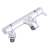 AKW Peg Lever Thermostatic Bath Shower Mixer Tap Pillar Mounted - Chrome