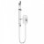 AKW SmartCare Lever White Electric Shower with Silver/White kit - 8.5kw