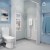 AKW U-Shaped Shower Curtain Rail 1200mm x 1120mm x 1200mm | Thumbnail Image