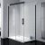 April Prestige Black Sliding Shower Door 1400mm Wide LH - 8mm Glass