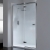 April Prestige Frameless Hinged Shower Door 1200mm Wide LH - 8mm Glass