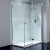 April Prestige Frameless Hinged Shower Door 1200mm Wide Right Handed - 8mm Glass