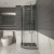 April Waifer Quadrant Shower Tray 900mm x 900mm - Black Slate Effect