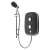 Aqualisa eVOLVE Space Grey Electric Shower with Satin Silver Riser Kit - 8.5kW | Thumbnail Image