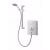 Aqualisa Quartz 9.5kW Electric Shower with Adjustable Height Head - White/Chrome