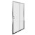 Aqualux Shine 6 Sliding Shower Door 1400mm Wide Silver Frame - Clear Glass