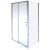 Aqualux Shine 8 Semi Frameless Sliding Shower Door 1600mm Wide Silver Frame - 8mm Glass