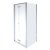 Aqualux Shine 8 Semi-Frameless Bi-Fold Shower Door 900mm Wide - 8mm Glass