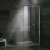 Arley Ralus Wet Room Glass Panel 600mm Wide Polished Chrome Profile - 8mm Glass