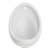 Arley Warwick Urinal Bowl with Brackets and Waste 300mm Wide - White