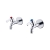 Armitage Shanks Alterna 21 Bib Lever Handles Taps Pair - Chrome | Thumbnail Image