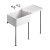 Armitage Shanks Alterna 21 Bib Lever Handles Taps Pair - Chrome | Thumbnail Image